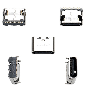 TYPE-C 16PIN 母座板上型L=6.2 5A(一体式) TYPE-C 16PIN 母座板上型L=6.2 5A(一体式)