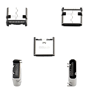 TYPE-C 16PIN 母座板上型L=7.62A(一体式) TYPE-C 16PIN 母座板上型L=7.62A(一体式)