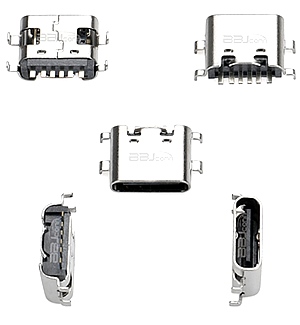 TYPE-C 6P母座 L=6.8 沉板0.8 TYPE-C 6P母座 L=6.8 沉板0.8