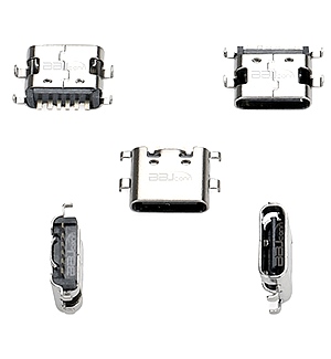 TYPE-C 6P母座 L=6.8 沉板1.6 TYPE-C 6P母座 L=6.8 沉板1.6
