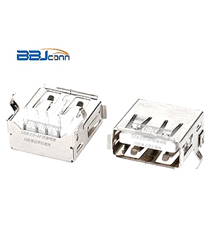 USB 2,0-AF90度弯脚白胶卷边带后盖铁 USB 2,0-AF90度弯脚白胶卷边带后盖铁