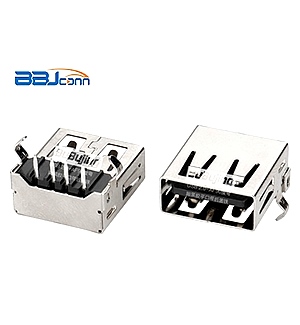USB 2,0-AF90度弯脚黑胶平口带后盖铁 USB 2,0-AF90度弯脚黑胶平口带后盖铁