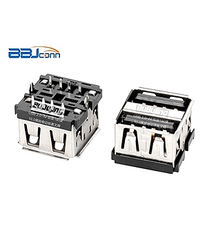 USB 2,0-AF双层180度10,0黑胶卷边铁直叉脚 USB 2,0-AF双层180度10,0黑胶卷边铁直叉脚
