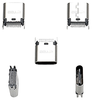 TYPE-C 24PIN 母座夹板0.8 H9.3 TYPE-C 24PIN 母座夹板0.8 H9.3