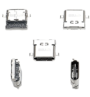 TYPE-C 24PIN母座沉板1.37L=8.65双壳 TYPE-C 24PIN母座沉板1.37L=8.65双壳