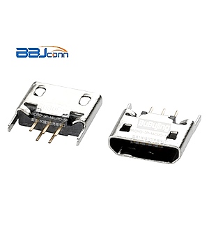 MICRO-5P 直插180度B型亮锡平口 MICRO-5P 直插180度B型亮锡平口