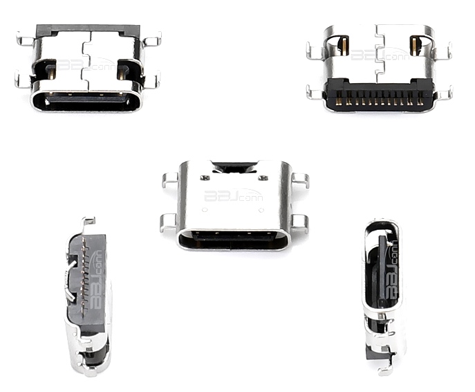 TYPE-C 16P 母座L=6.5沉板2.1 TYPE-C 16P 母座L=6.5沉板2.1