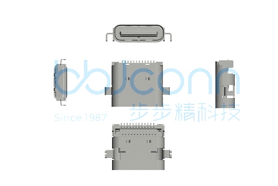 TYPE-C 24P 母座 四脚插 沉板0.80 L=7.90 CH=0.78 双排SMT TYPE-C 24P 母座 四脚插 沉板0.80 L=7.90 CH=0.78 双排SMT