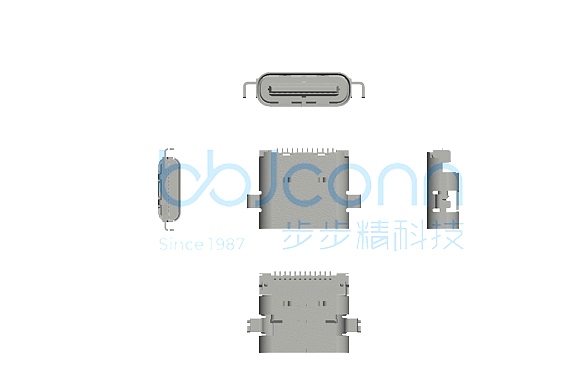 TYPE-C 24P 母座 四脚插 沉板1.6 L=7.90 CH=0.02 双排SMT TYPE-C 24P 母座 四脚插 沉板1.6 L=7.90 CH=0.02 双排SMT