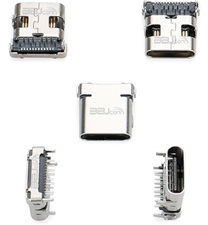 TYPE-C 24PIN母座板上单壳 L=10.0