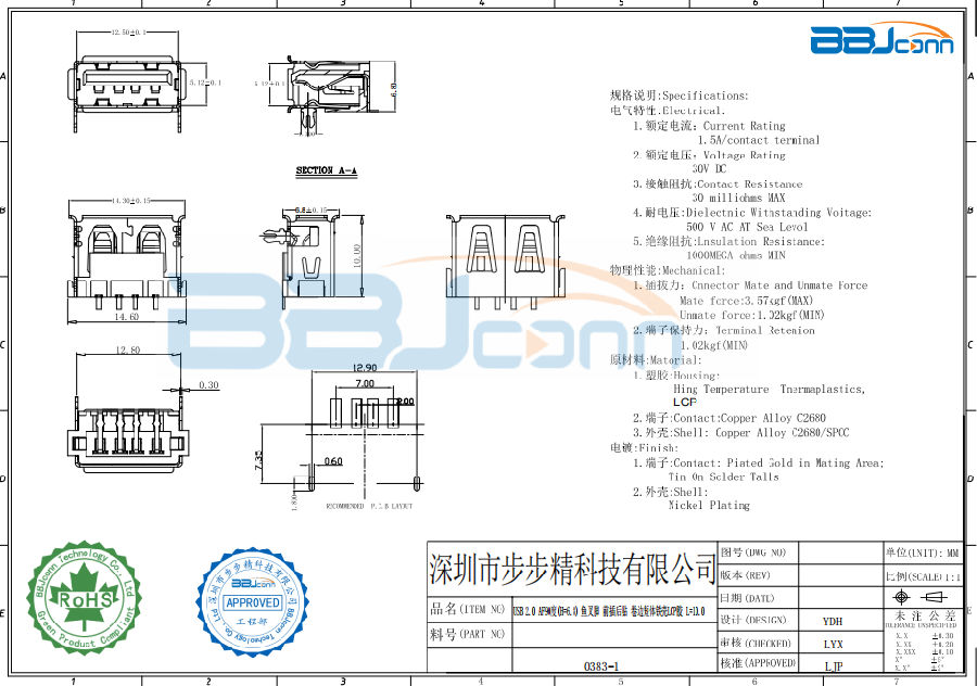 USB 2,0-AF短体前两脚插后贴黑胶卷边铁6,8.png